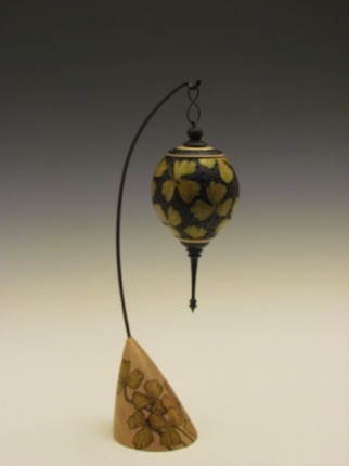 Suspended Sculpture
Sycamore, Branchwood
Pyrography, acrylics
$125